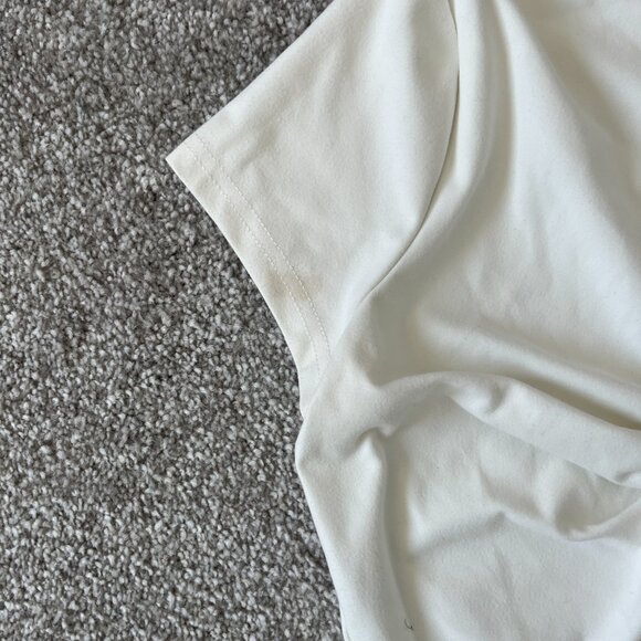 I.AM.GIA Ivory Tie-Front Crop Top - Picture 4 of 5